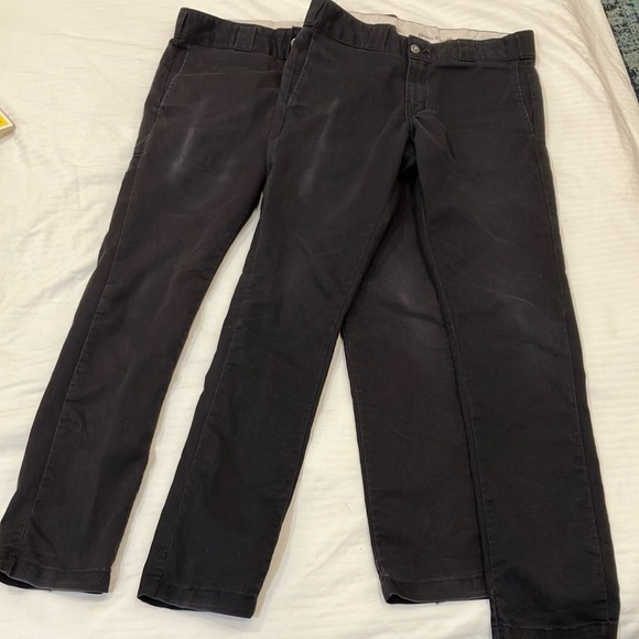 Dickies size W30L32 women’s work pants Chinos skinny Straight Leg Cotton Blend - Picture 1 of 16